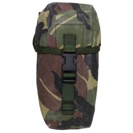 NL utility pouch, Molle, small, camo, used 20 x 10 x 8 cm