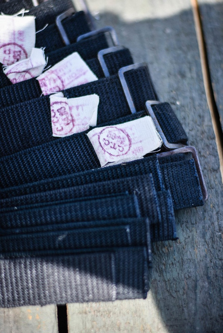 Fekete textil öv Román hadsereg többlet