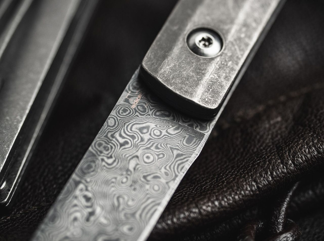 DAMASCUS KNIFE WASABI - BOKER PLUS