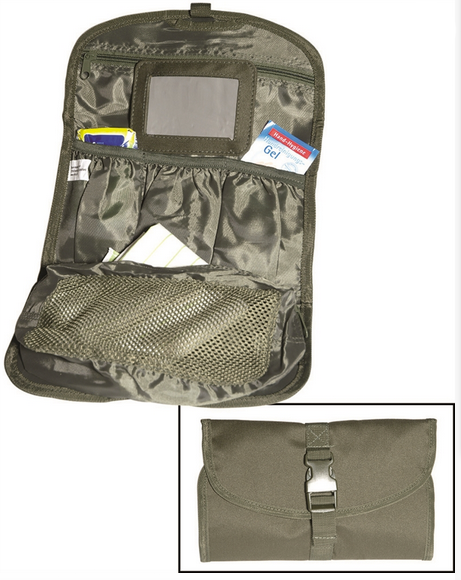BRITISH TOILET BAG - 26.5 x 16.5 CM - Mil-Tec - OD (Olive Drab)