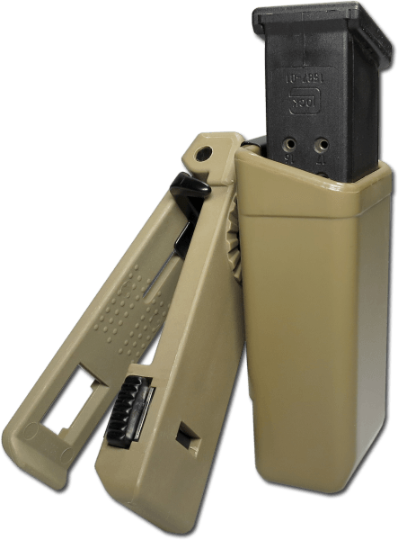 Pisztolytáska MOLLE Swiveling Plastic Holster For Magazine 9mm coyote