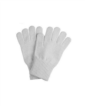 WOOL GLOVES - MILITARY SURPLUS FROM THE CZECH ARMY - WHITE - LIKE NEW