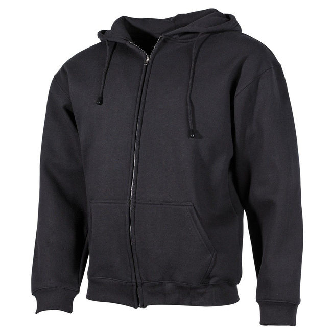 Hooded-Sweater-Jacket, Black