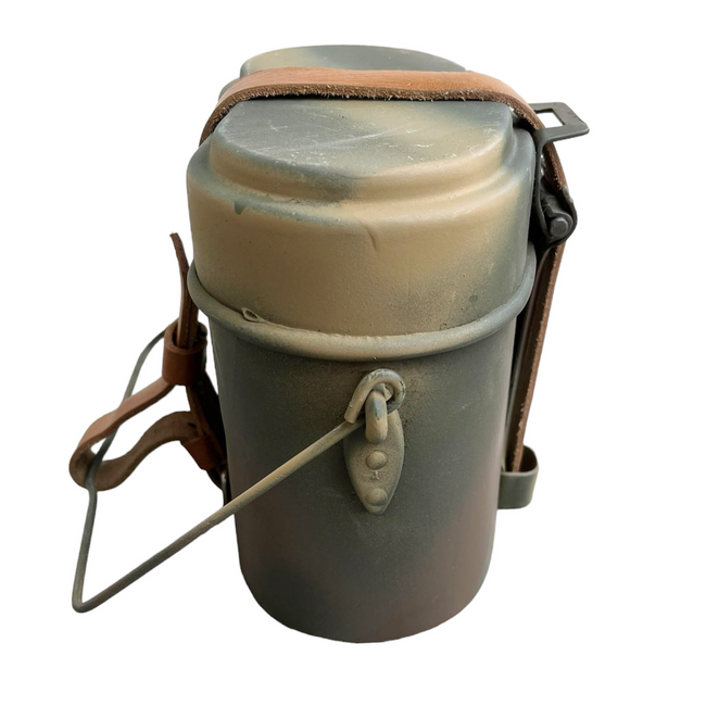 German model WW2 M31 Mess Tin - 3 colours camo (Normandy) (REPRO)