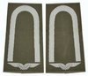 EMBLÉMA - GENUINE GERMAN AIR FORCE O.D./SILVER SHOULDER LOOPS ´UNTEROFFIZIER´
