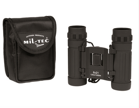 Black Collapsible Binocular 8x21
