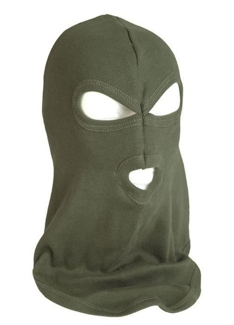 PAMUT BALACLAVA - 3 LYUK - Mil-Tec® - ZÖLD OD
