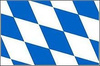 FLAG (91 x 152) cm BAVARIA
