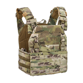 TACTICAL VEST FOR BALLISTIC PLATES - DEFCON 5 - MULTI CAMO