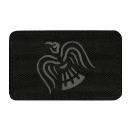 PATCH RAVEN FLAG LASER CUT - GREY/BLACK - M-TAC