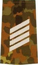 EMBLÉMA - GERMAN ARMY FLECKTARN CAMO/SILVER SHOULDER LOOPS ´STABSGEFREITER´
