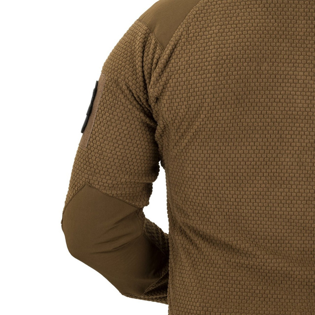 ALPHA HOODIE JACKET - GRID FLEECE - SHADOW GREY - HELIKON