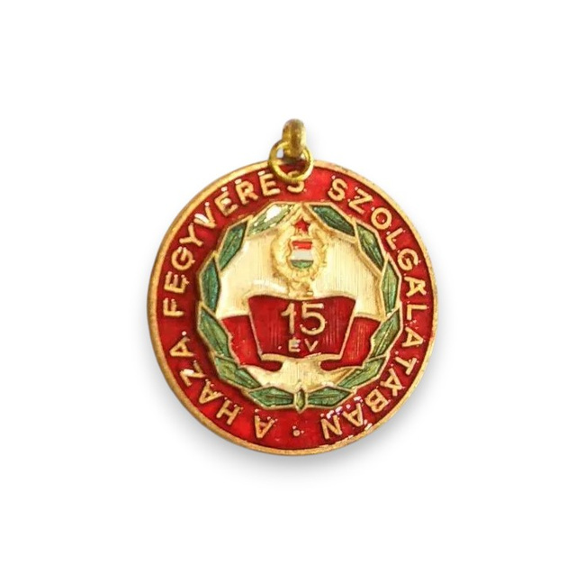 94-es Jelveny - Magyarorszagi Erdemérmet 15 Ev Hadseregi Szolgalatert - Magyar Honvedseg katonai felesleg - Ujszeru Allapotban