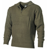 MFH  PULLOVER TROYER WITH ZIP - OD GREEN
