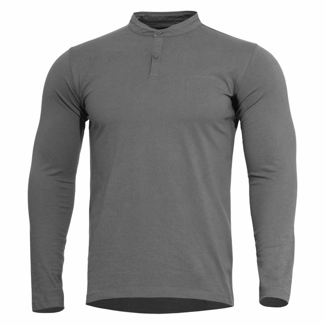 HOSSZÚ UJJÚ BLÚZ - "ROMEO HENLEY" 2.0 - PENTAGON® - VILÁGOSSZÜRKE