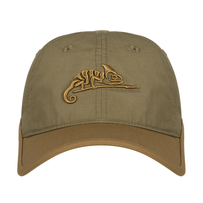 Logo baseball cap, hat - PolyCotton Ripstop - Black / Olive green