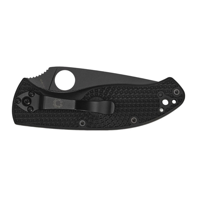 Spyderco Tenacious Lightweight Black Plain Pocket Knife - Boker