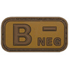 3D VELCRO PATCH - 5 x 2.5 CM - MFH® - BARNA/KHAKI - VÉRCSOPORT "B NEG"