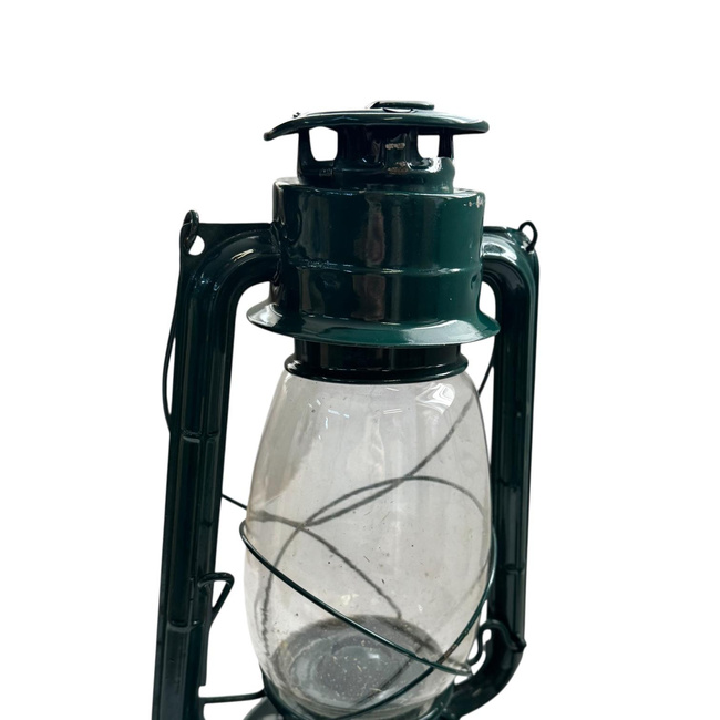 WIND LAMP - METALOGLOBUS - GREEN - MILITARY SURPLUS ROMANIAN ARMY - IN GOOD CONDITION