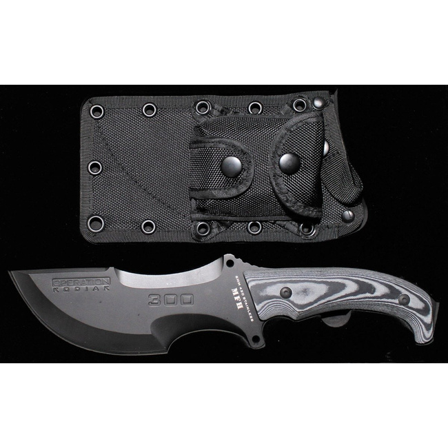 Knife, OPERATION-KODIAK, with black nylon sheath