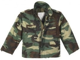 JACKET KIDS US M65 WOODLAND CAMO