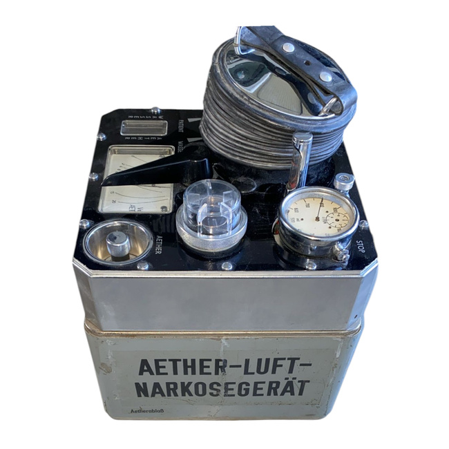 VINTAGE ORVOSI ESZKÖZ ÄETHER-LUFT -NARKOSEGERÄT - HAVO TYP N 02 - MINT ÚJ