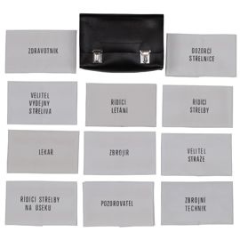 CZ/SK ujjú, 13 db. + táska - használt