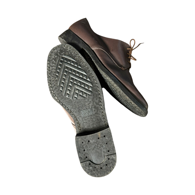 Leather shoes RSR Period - Military surplus from the Romanian army - Brown - In good condition