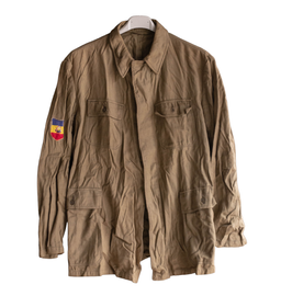 FIELD SHIRT - PATRIOTIC GUARDS - MILITARY SURPLUS ROMANIAN ARMY - BEIGE