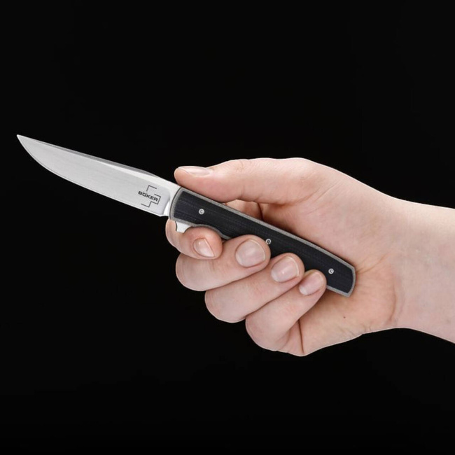 HORGÁSZKÉS URBAN TRAPPER G10 - FEKETE - BOKER PLUS