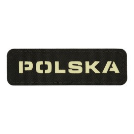JELVÉNY POLSKA 25 x 80 MM LASER CUT - FEKETE/GID - M-TAC