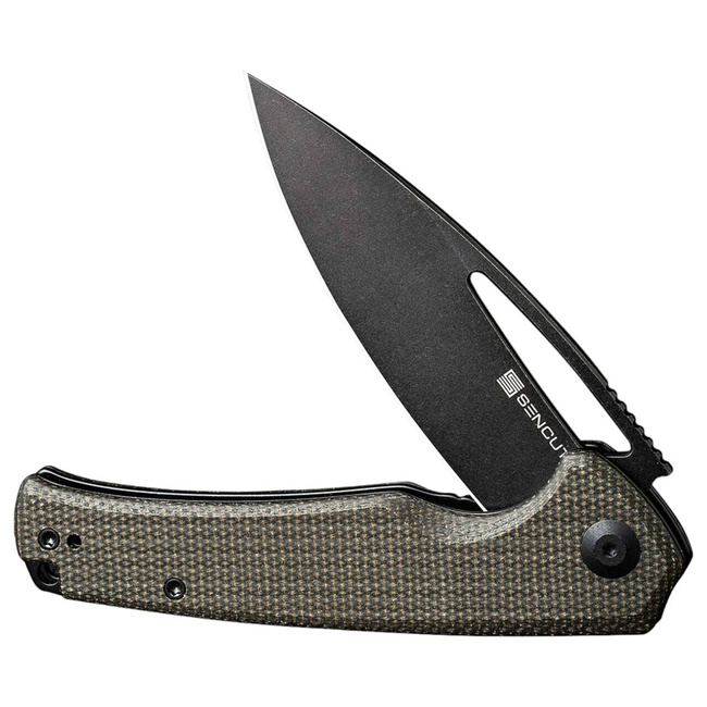 Zsebkés - "SENCUT Mims Micarta Dark Green Black" - Böker