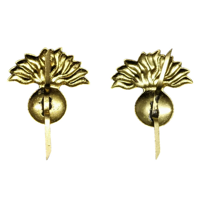 2 DB RANGJELZÉS , HIDEGHÁBORÚS - FELSŐBB GYALOGSÁGI TISZT R.S.R. - 1960 (VINTAGE) - KATONAI FELESLEG ROMÁN HADSEREG - ARANY - JÓ ÁLLAPOTBAN