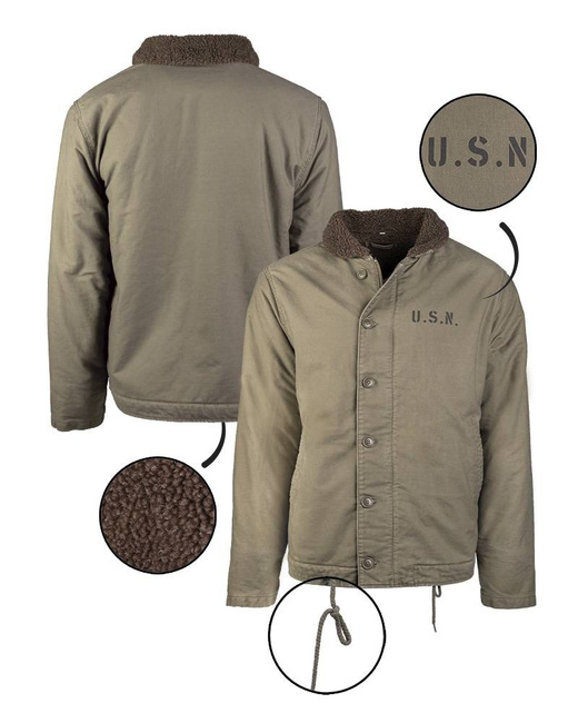 US NAVY DECK JACKET - N-1 - Mil-Tec - OD