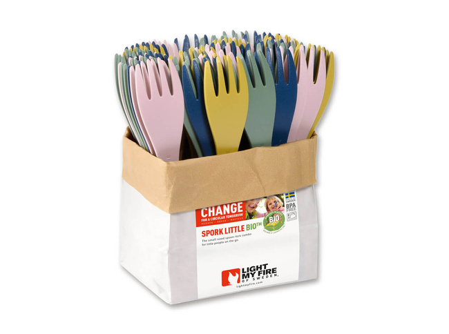 Picnic Cutlery - Spork Original BIO Nature KraftBag 60 pcs