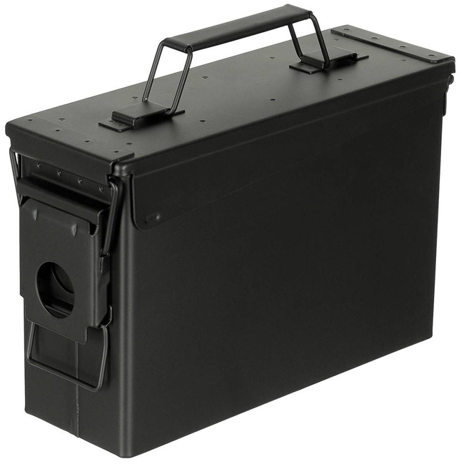AMERIKAI FÉM LŐSZERES DOBOZ - "M19A1" - CAL. 30 -  MFH® - FEKETE