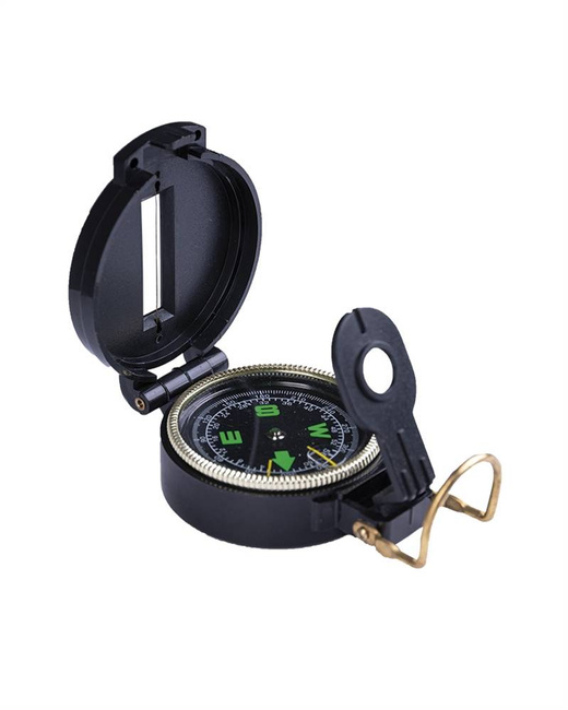 ENGINEER MILITARY COMPASS - BLACK PLASTIC CASE 