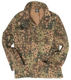 German WWII M44 Pea Camo Field Jacket - repro