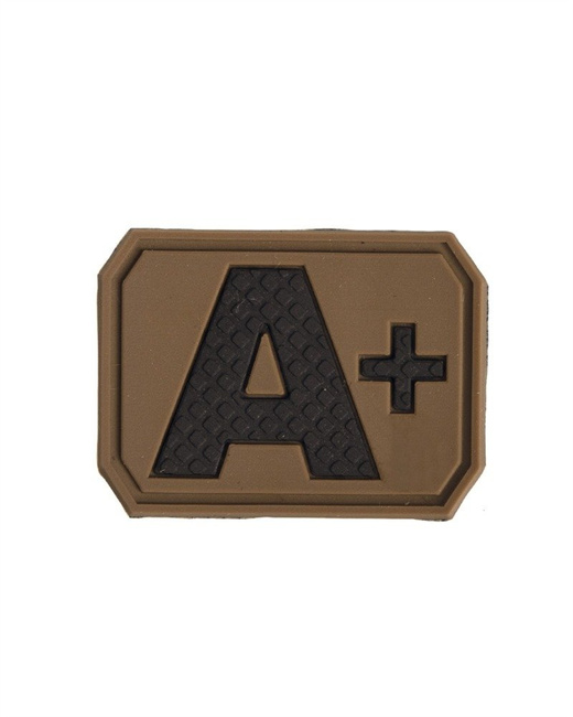 3D BLOOD TYPE PATCH - Mil-Tec - DARK COYOTE - A POS