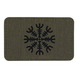 PATCH HELMET OF HORROR HORIZONTAL LASER CUT - RANGER GREEN/BLACK - M-TAC