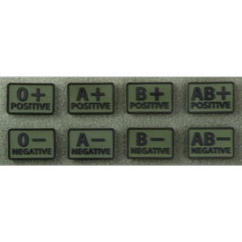 PVC EMBLÉMA VÉRCSOPORTTAL - 2 DARABOS KÉSZLET - Helikon-Tex® - OLÍVA ZÖLD