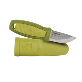 KÉS - ELDRIS - ZSINÓRRAL ÉS TARTOZÉKOKKAL - ROZSDAMENTES ACÉL - MORAKNIV® - OLÍVA ZÖLD