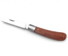 POCKET KNIFE W/ BROWN WOODEN HANDLE