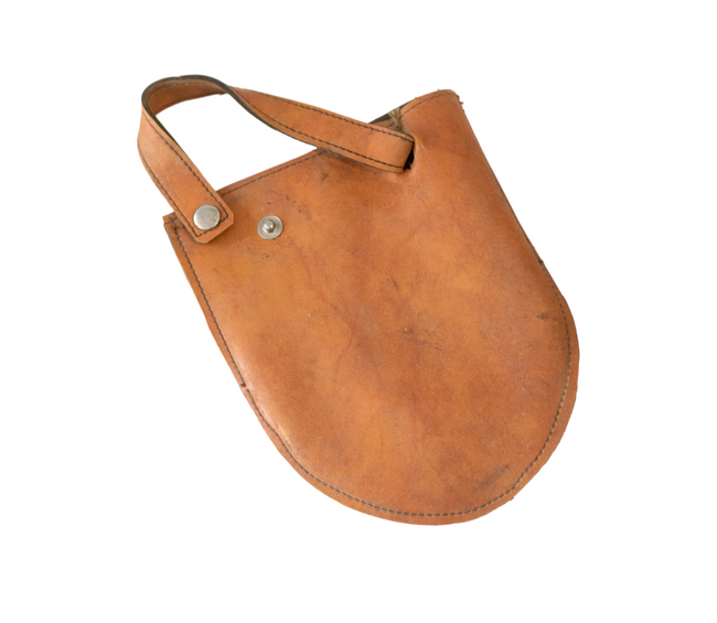 Leather shovel bags - various colors - Romanian Military Surplus