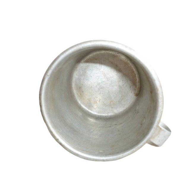 SMALL ALUMINIUM DRINKING CUP FOR BULGARIAN SOLDIER - WWII - LIKE NEW