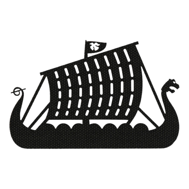 JELVÉNY DRAKKAR LASER CUT - FEKETE - M-TAC