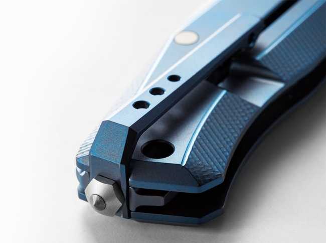 POCKET KNIFE MYTO TITANIUM BLUE - LIONSTELL