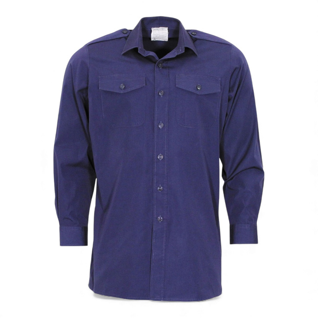 Hosszú ujjú ing - Royal Navy - Brit Katonai Felesleg - Sötétkék - Mint új