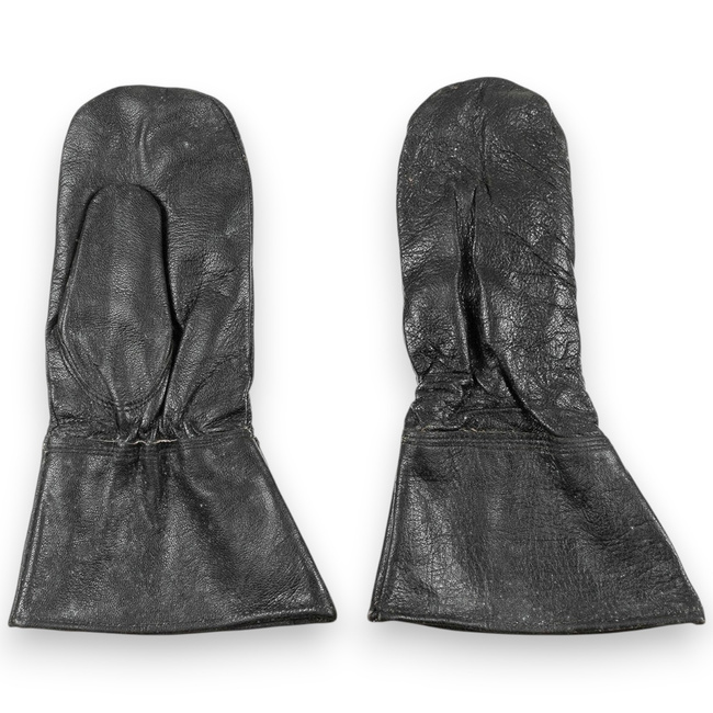 Leather Gloves - Serbian Army Military Surplus SE - Black - Like New