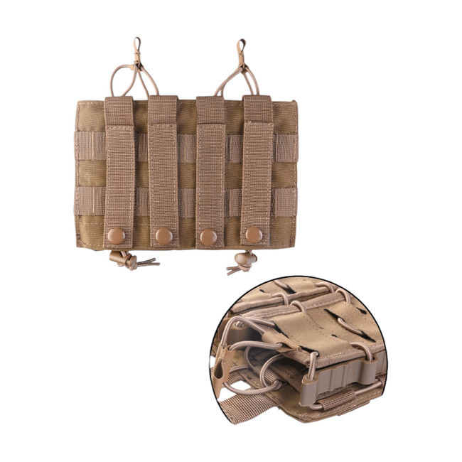 DUPLA TOK TÖLTŐHÖZ - NYITOTT TETEJŰ FLEX -DARK COYOTE - MIL-TEC